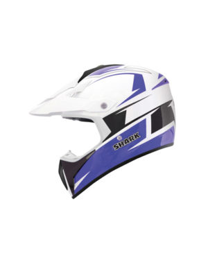 Shark SXR Motocross Helmet White Blue
