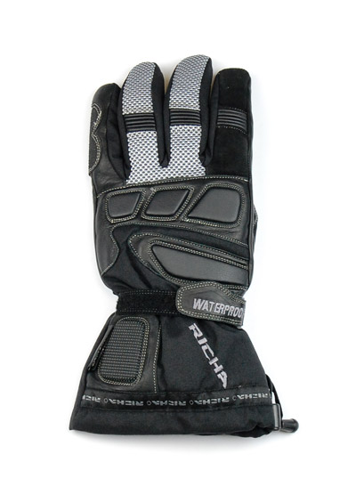 Richa 2330 Textile Waterproof Motorcycle Motorbike Mitten Styled Gloves Black