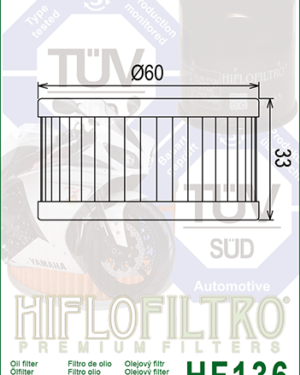 HF136 Hiflo Oil Filter