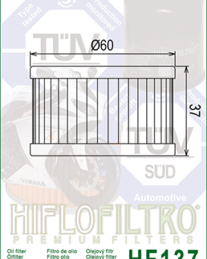 HF137 Hiflo Oil Filter