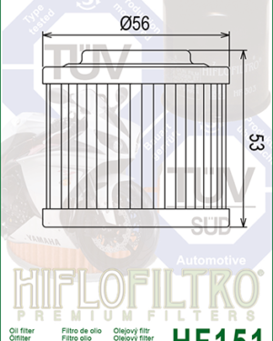 HF151 Hiflo Oil Filter