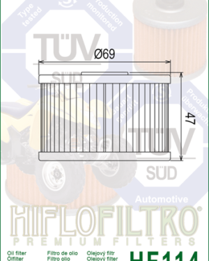 HF114 Hiflo Oil Filter